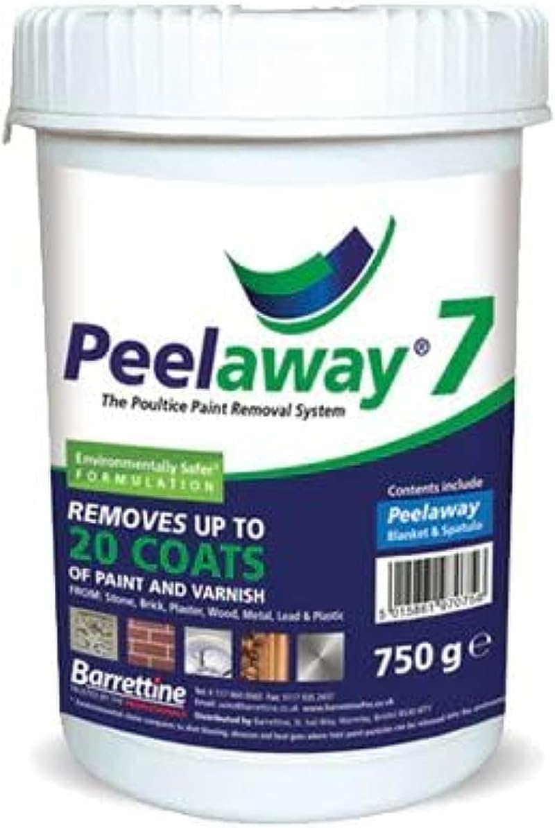 Barrettine PeelAway 7 Paint Remover - 750g, Safe Low Odour Poultice