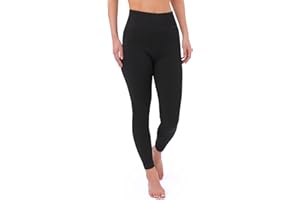 SATINA High Waisted Leggings for Women - Capri, Full Length, with Pockets, Ribbed, Tummy Control & Joggers