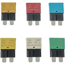 GLOSO E37 Auto T1 Reset Low Profile ATC/ATO Circuit Breakers - 15A 5 Pack