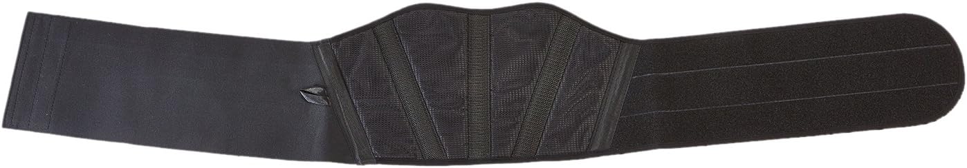 Bikezone Basic Textile Motorcycle Kidney Belt, Black, S