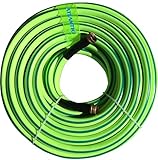 Atlantic Premium Hybrid Garden Hose 5/8 Inch 25 Feet Brass Fittings Can Working Under -4°F, Light Weight and Coils Easily, Kink Resistant,Abrasion Resistant, Extreme All Weather Flexibility