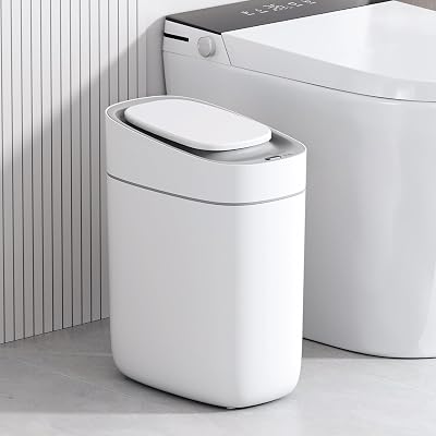 ELPHECO Automatic Trash Can 2.5 Gallon Slim Sensor Bathroom Bin 9L IPX5
