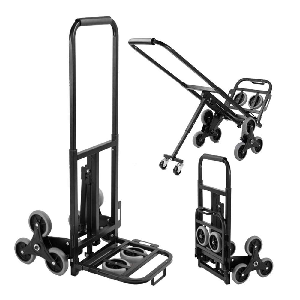 DlandHome Folding Hand Truck Lightweight Stairs Climbing Cart