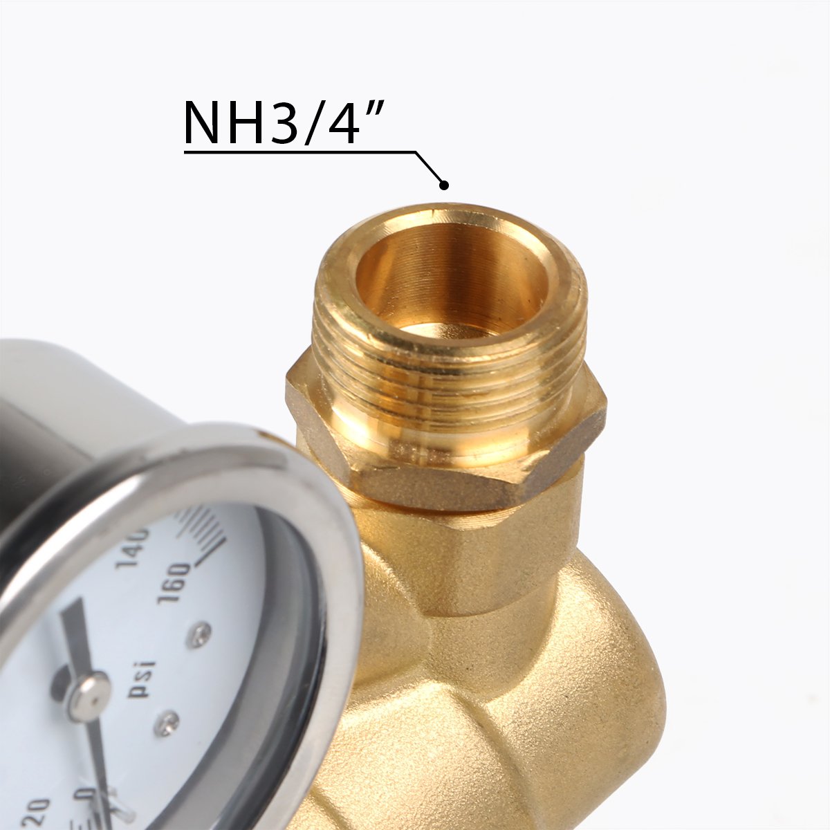 RV Water Pressure Hose Regulator Brass Garden Hoses Reducing Valve