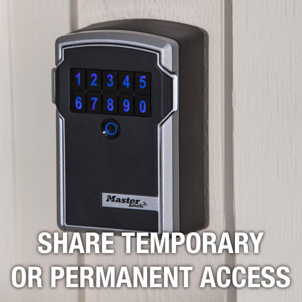 Master Lock Lock Box, Electronic Wall Mount Key Safe with Personal Use Software Platform, 3-1/4 in. Wide, 5441D: Home Improvement