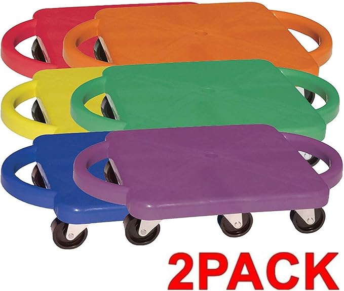 Champion Sports Standard Scooter Board with Handles (Multi