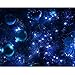 LE Solar Fairy String Lights, 100 LED 55ft/17m, Waterproof, Blue, Light Sensor, Ambiance Lighting, Chritsmas Decor Outdoor, Indoor, Wedding, Party, Patio, Garden, Decoration
