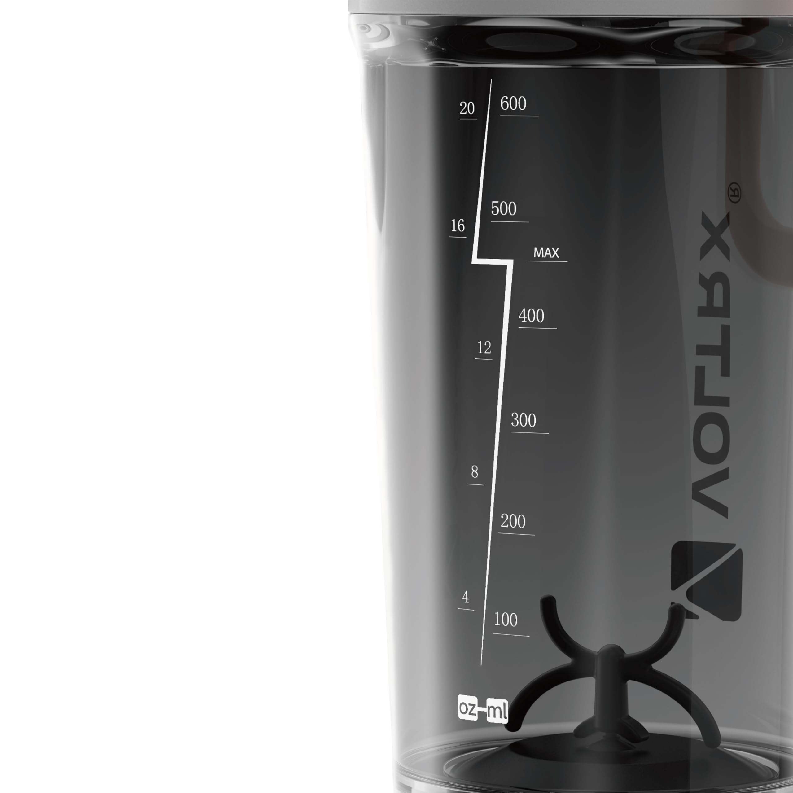 VOLTRX Shaker Flasche, Gallium USB C wiederaufladbare elektrische Mixer, Shaker Tassen für Protein-Shakes und Mahlzeit Ersatz Shakes, BPA frei, mit Tritan, 24oz gemacht 4