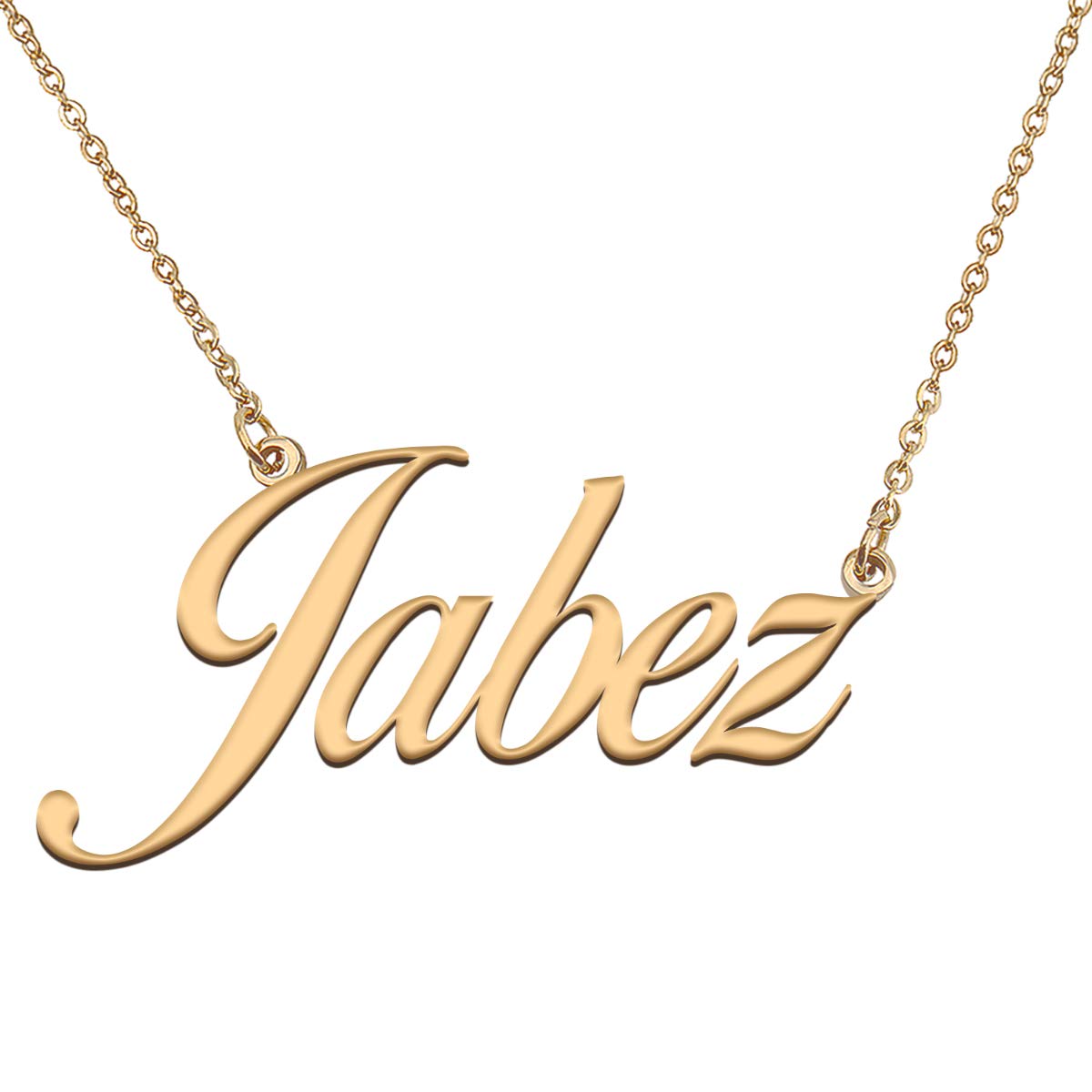 HUAN XUN Customized Custom Simple Any Name Necklace