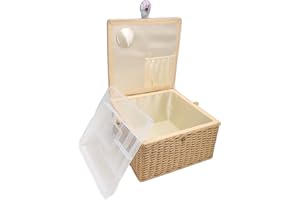 Sewing Basket, Premium Sewing Basket, Large Sewing Organizer with Many Compartments, 2 Layers Sewing Storage Bag