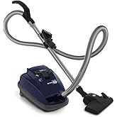 Sebo 9679AM AIRBELT K2 Kombi Canister Vacuum with 7-Year Motor Warranty | Comes with Kombi Nozzle - Made for Bare Floors and Area Rugs Only, S-Class Filtration, 37ft Operating Radius, Made in Germany