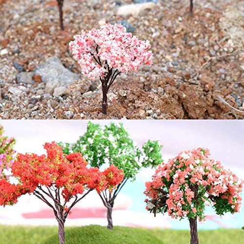 BESTZY 10pcs Gemischtes Bäume Modellbau(65mm) Mixed Modell Baum Zug Bäume Eisenbahn Landschaft Diorama Baum Architektur… – Bild 6
