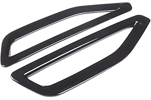 BAYYEE 2Pcs Front Side Fender Vents Air Outlet Cover Trims for BMW X5 G05 2019 2020 2021 (Gloss Black)