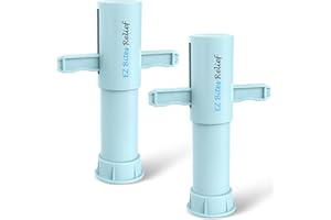 Memine EZ Bites Relief Suction Tool - 2 Pack Bee Sting and Bite Itch Relief Sucker, Venom Extractor for Saliva/Venom Removal, Temporary Relief from Itch and Swelling, Kid-Friendly Design Blue