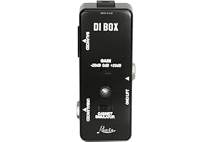 Rowin Guitar Bass Passive DI Box Instrument to Balanced and Unbalanced Micro Direct Box Pedal