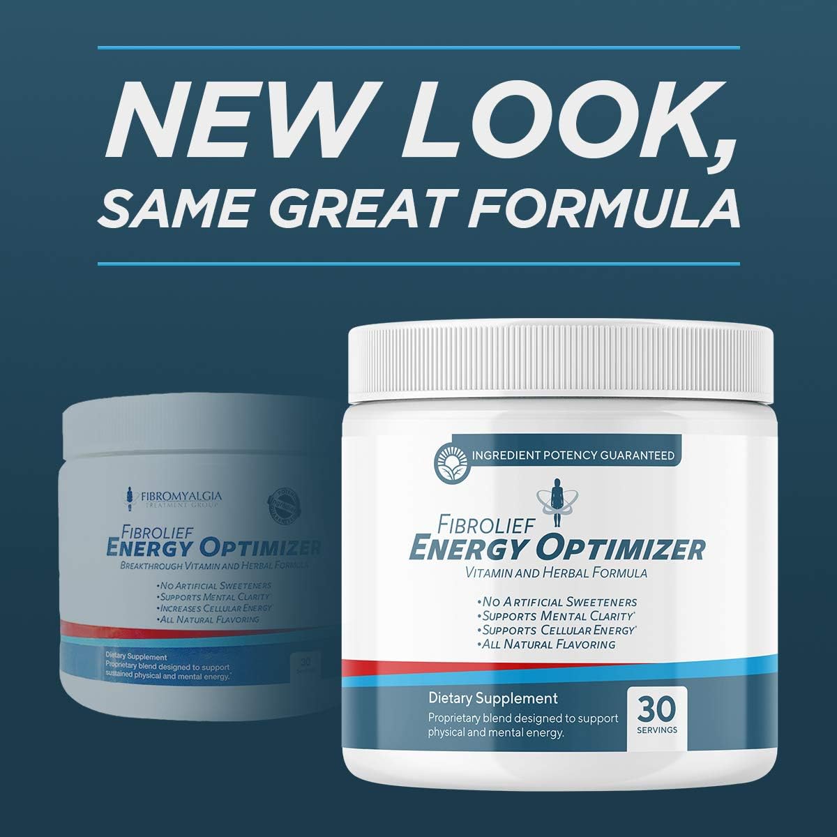 Fibrolief: Energy Optimizer - Vitamin and Herbal Supplement Powder - 1-Month Supply - Supports Physical and Mental Energy - No Artificial Sweeteners - All-Natural Flavoring - Absorbs Fast: Health & Personal Care