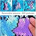 KUUQA Sequin Mermaid Drawstring Backpack Bag with Wristband Bracelet ,Magic Reversible Sequin Glitter Hiking Gym Shoulder Bag Birthday Party Favors Gifts（2 Pcs）