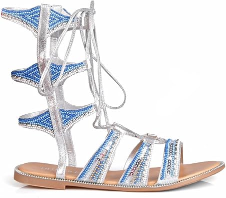 wrap around gladiator sandals