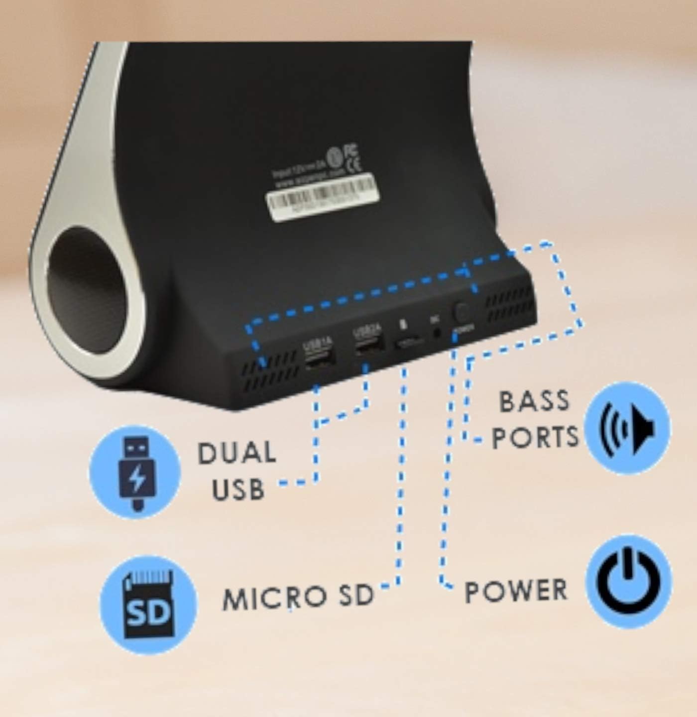 Fast Charging Wireless Charger, Bluetooth Premium Speakers, Docking Station with Built in Mic Handsfree Call, 4 in 1 Station for iPhone 12/12 Mini/12 Pro Max and Samsung Phone: Home Audio & Theater