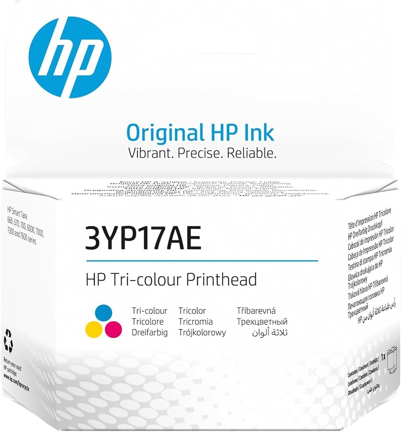 HP Tri-Colour Printhead 3YP17AE Genuine HP Printhead