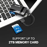 SmartQ C368 USB 3.0 SD Card Reader CF SD MicroSD Windows Mac Plug N Play view 3