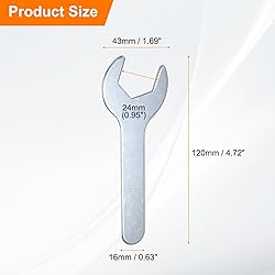 HARFINGTON 10pcs Small Wrench 24x120x2.3mm Metric