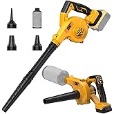 DeForce Electric Leaf Blower Cordless for Dewalt 20V Max Battery, 2026 Upgraded 4 in 1 Blower/Vacuum/Inflator/Deflator, 3 Speed Modes,190 MPH/280CFM, Extended Tube for Leaves, Dust, Lawn(No Battery)