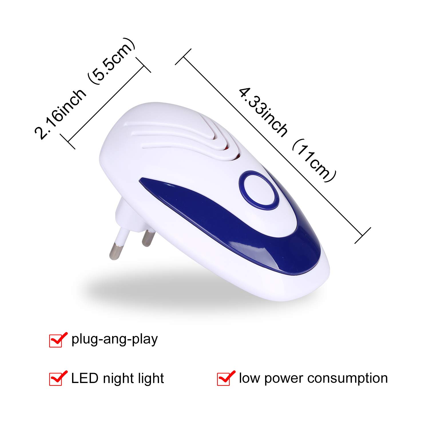 [2019 NEW] Repellente Ultrasuoni per Topi, Insetti, Zanzare, Ratti, Scarafaggi, Mosche,Pulci,Cani- Repeller ultrasonico controllo dei parassiti di Human & Pet Friendly, Niente più Trap, Spray & Bait