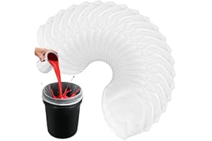 Supkiir 20 Pcs Paint Strainer Bags, 5 Gallon Paint Strainer with Elastic Top, Disposable Fine Mesh Filters for Paint, Gardeni