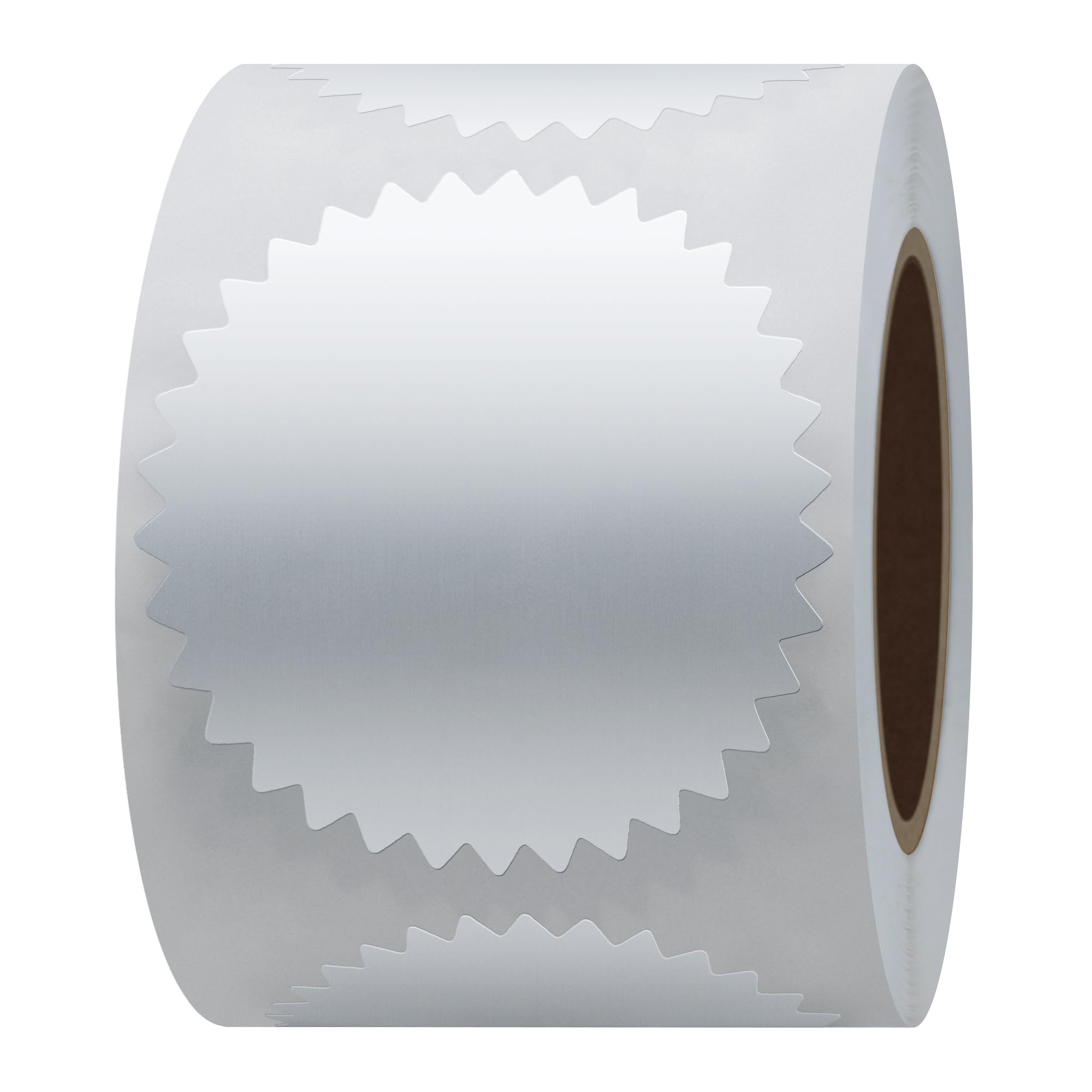 Hylabelest 2 Inch Round Certificate Sealing Labels Awards Legal Embossing Stickers Total 300 Stickers Per Roll (Silver)