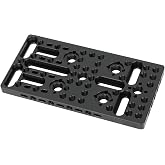 CAMVATE Multi-Purpose Mounting Cheese Plate with 1/4"-20 &amp; 3/8"-16 Threads