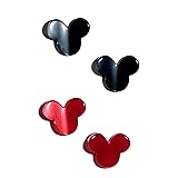 Mickey & Minnie Mouse Stud Earrings | Vintage Red