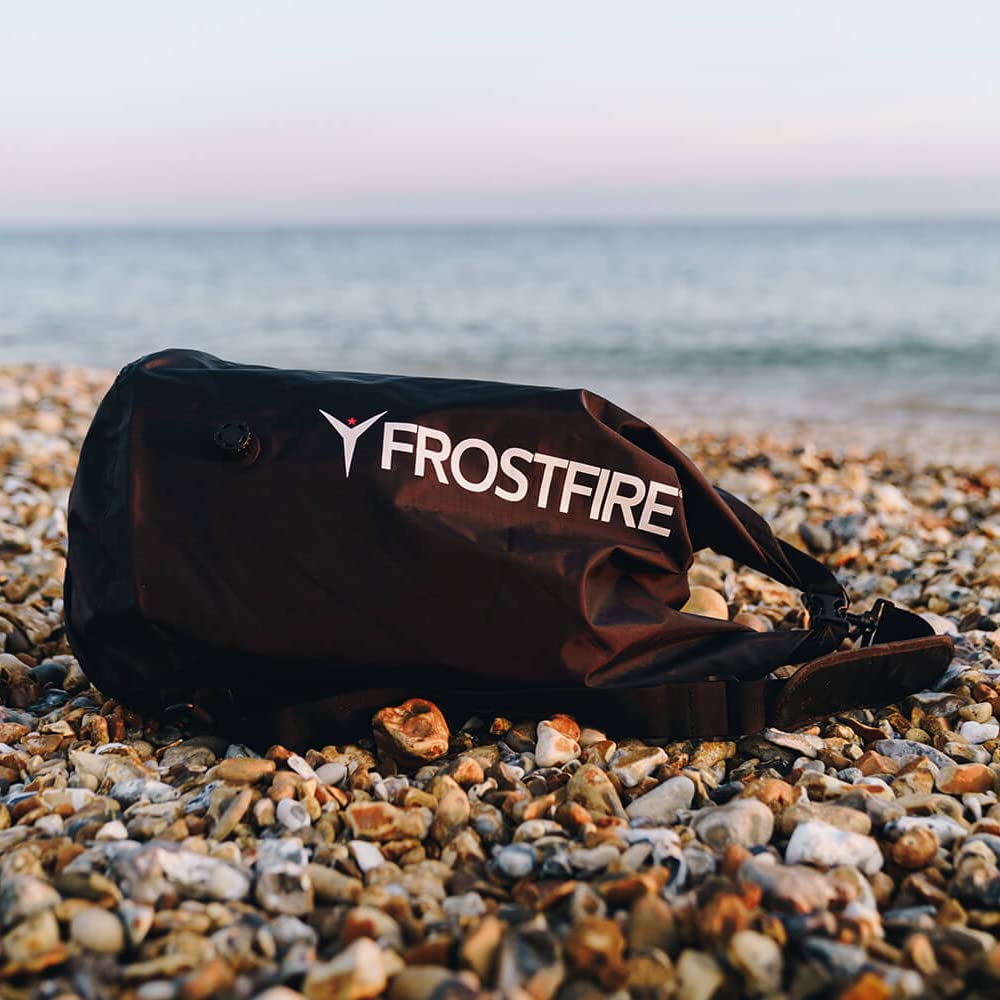 Frostfire Moonsack Travel Compression Bag - Large Compact Waterproof Travel and Sports Bag for Storage - Surfing Swimming Outdoors - 30 litres - Black