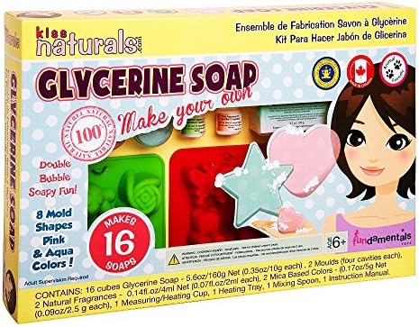 Kiss Naturals DIY Soap Making Kit Make Your Own Great Smelling Soap Best For Ages 6+