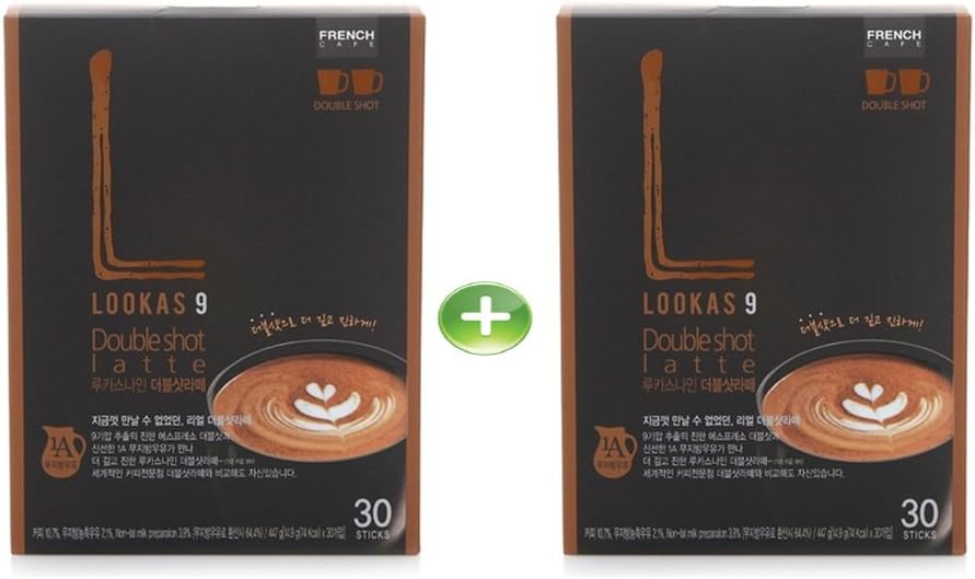 Namyang French Cafe LOOKAS 9 Double Shot Latte Coffee (14.9g x 60sticks)