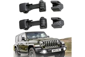 LETINGFAR Fit for Jeep Wrangler Hood Latches - Adjustable Hood Lock Catches Kit Compatible with Jeep Wrangler JK 2007-2017, Secure and Stylish Hood Latch