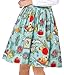 GRACE KARIN Short Retro Skirt for Women Floral Print Size XL CL6294-6