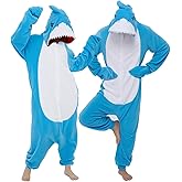 Lifeye Unisex Shark Pajamas Halloween Cosplay Costume Animal Homewear Jumpsuit