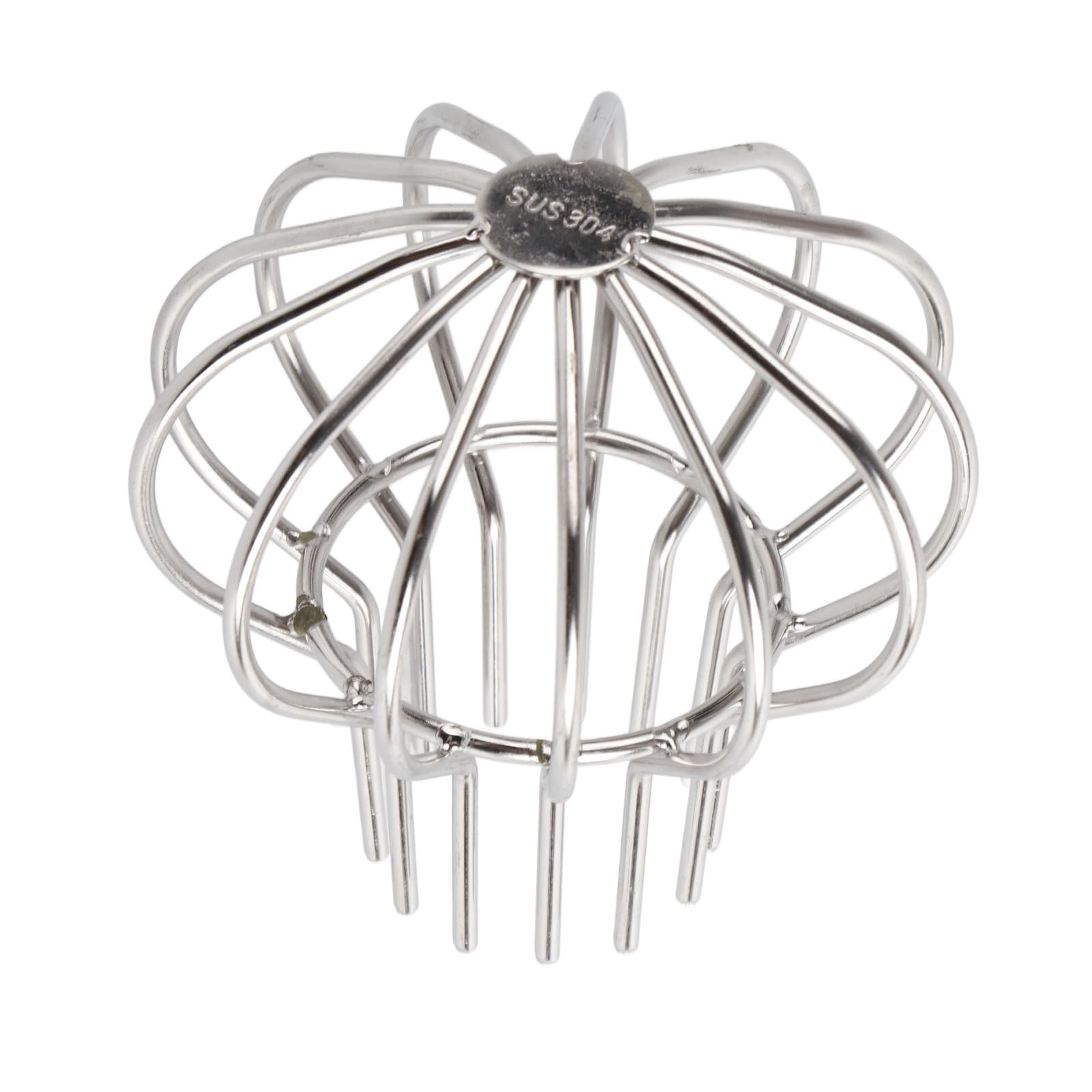 HERCHR Gutter Pipe Leaf Wire Balloon,Stainless Steel Gutter Guards Expandable Filter Strainer Leaf Strainer for Round Downspout Protectors Balloon Shape Downspout Filter Drain Guards Stops Leaves