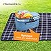 Beckworth & Co. SmartFold Picnic Basket - Foldable Collapsible Insulated Picnic Basket 32L - Blue