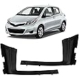 KYYET Driver Passenger Side Windshield Wiper Cowl Trim Panel Cover Compatible with Toyota Yaris 2012 2013 2014 Replace 53866-52090 53867-52090