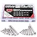 Hilitchi 570 Piece M 3 4 5 6 Stainless Steel Phillips Round Flat Head Self Tapping Screw Assortment Kit
