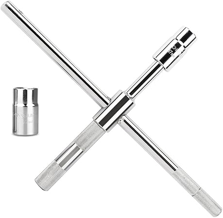 Amazon 十字レンチ クロスレンチ 分解式 3サイズ薄口形状 高速回転空転 フリーグリップ 17 19 21 23mm コンパクト スムーズ 回転 早回し スピーディーにタイヤ交換 自動車整備用トルクレンチ 車 バイク