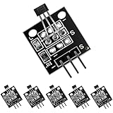 6pcs Hall Effect Magnetic Sensor Module 3144E A3144 Hall Effect Sensor KY-003 DC 5V for Arduino PIC AVR Smart Cars by MUZHI