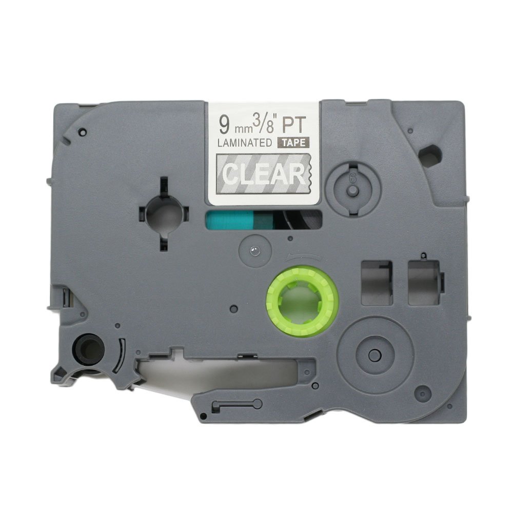 BROVACS 1 Pack White on Clear Label Tape Compatible for Brother P-Touch TZ 125 TZe 125 9mm 3/8" OPA1112E