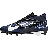 Nike Alpha Menace 4 Pro Football Cleats (FD7037-401, Midnight Navy/Metallic Silver) Size 11.5