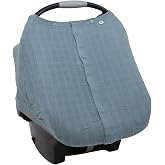 Little Unicorn Breathable Car Seat Canopy | Magnetic Closure Cover & Universal Fit | Protection & Privacy for Baby (Sea)