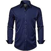 Scotch & Soda Men's Modern Fit Stretch Dress Shirt - Slim Silhouette for Business, Formal Events, Office & Casual Wear