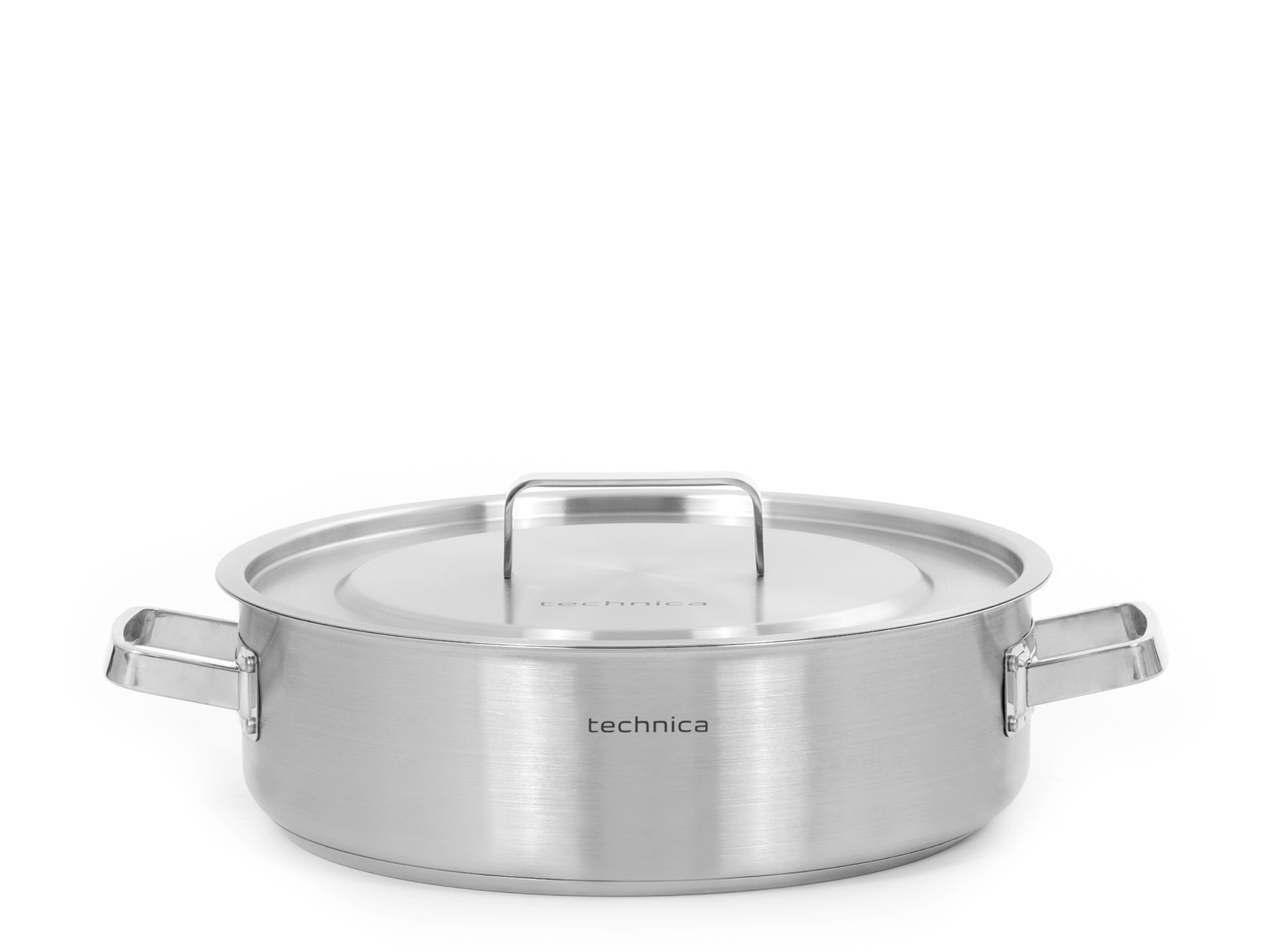 TECHNICA Topf Induktion 11,2 l – Kochtopf Groß ⌀360 mm aus Edelstahl mit Deckel – Kapselboden – Für alle Herdarten – Spülmaschinengeeignet – Hitzefeste Griffe – Ohne Nickel – Profiqualität