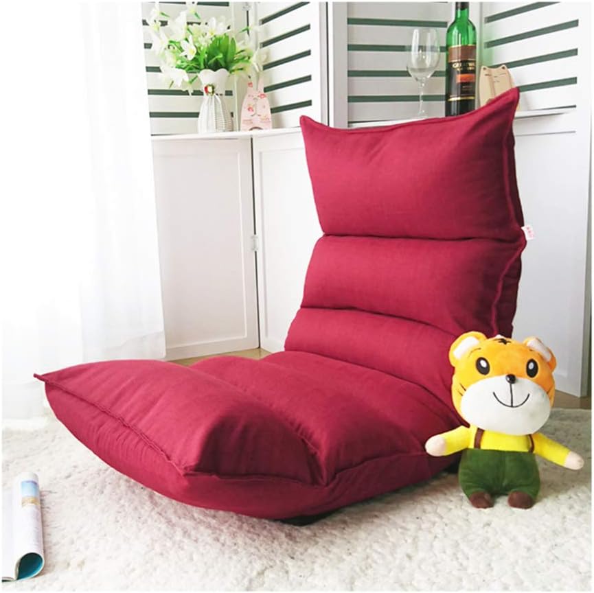 Legless Chair，Adjustable 6Position Floor Chair Sofa Folding Lounge